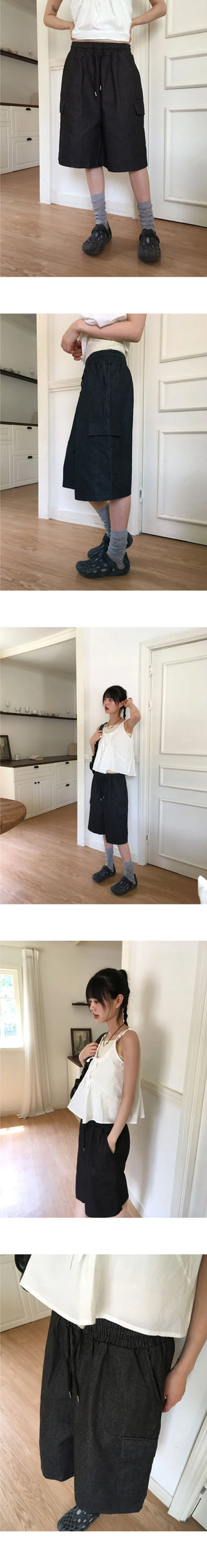 Dinsey Bermuda 5/4 cargo denim pants