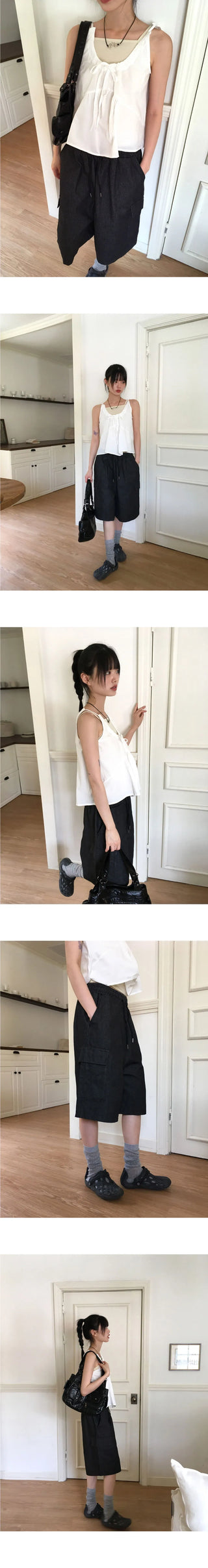 Dinsey Bermuda 5/4 cargo denim pants