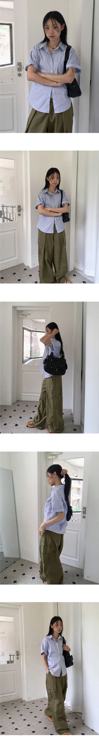 Teco Vintage Work Balloon Two-Way Banding Cargo Pants
