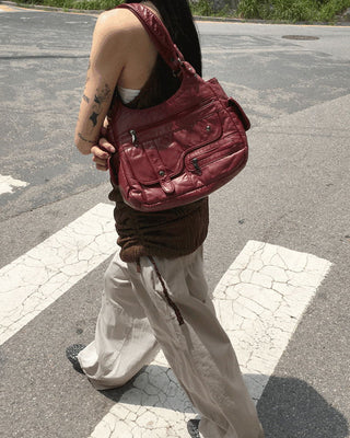 Coville Vintage Flap Leather Shoulder Bag