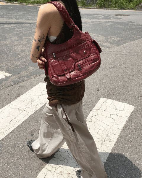 Coville Vintage Flap Leather Shoulder Bag