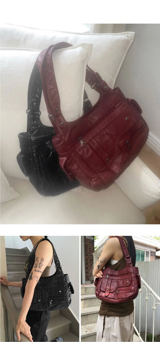 Coville Vintage Flap Leather Shoulder Bag