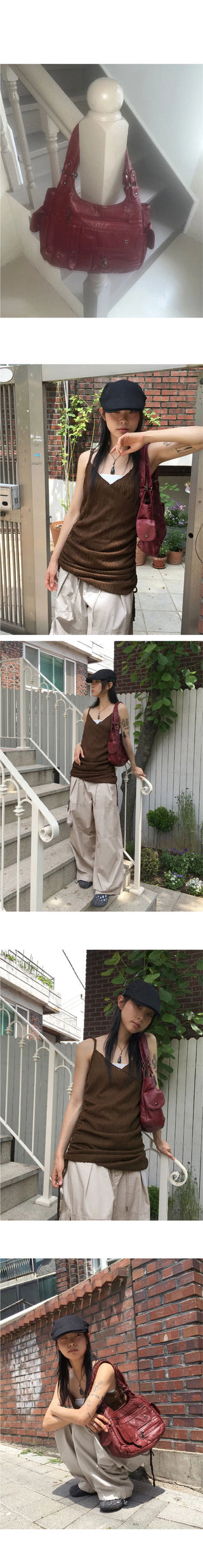 Coville Vintage Flap Leather Shoulder Bag