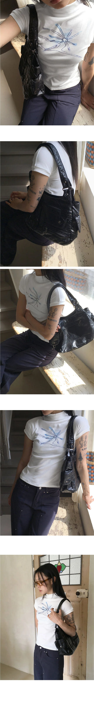 Coville Vintage Flap Leather Shoulder Bag