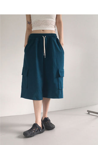Deanple Overfit Juri Bermuda Cargo Pants