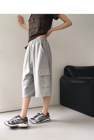 Deanple Overfit Juri Bermuda Cargo Pants