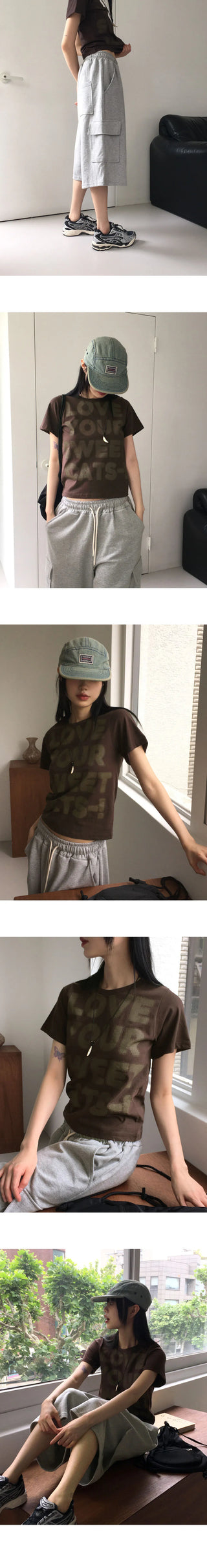Deanple Overfit Juri Bermuda Cargo Pants