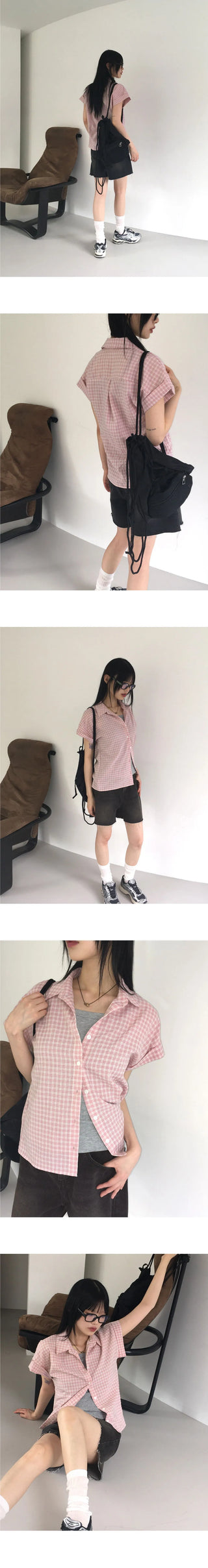 Frit Faded three-quarter denim short pants