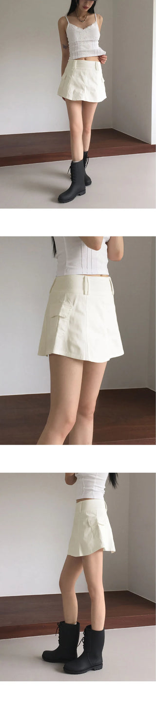 Lighty Cotton Spandex Mini Skirt