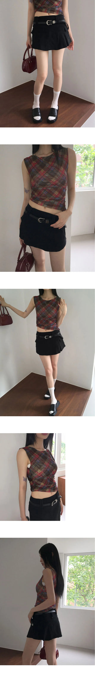 Lighty Cotton Spandex Mini Skirt