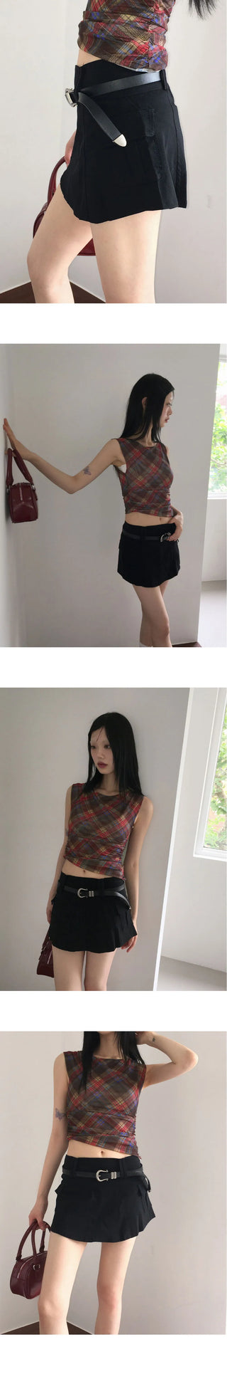 Lighty Cotton Spandex Mini Skirt