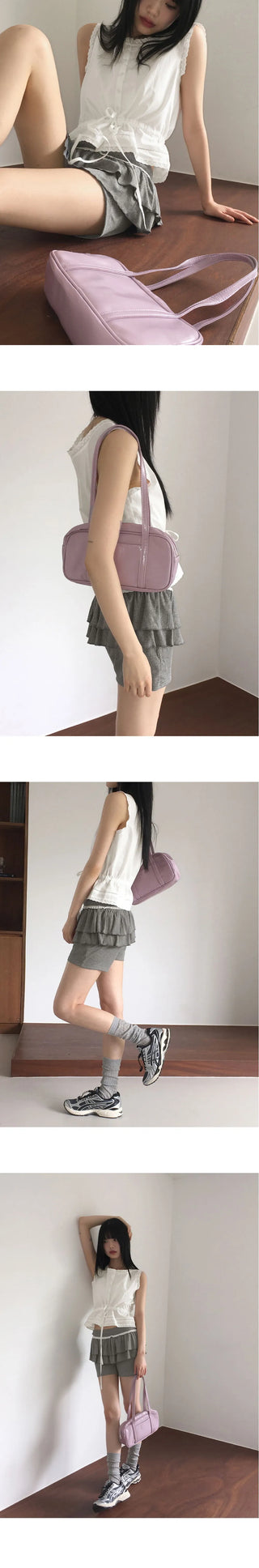 Watten Daily Leather Glossy Shoulder Bag