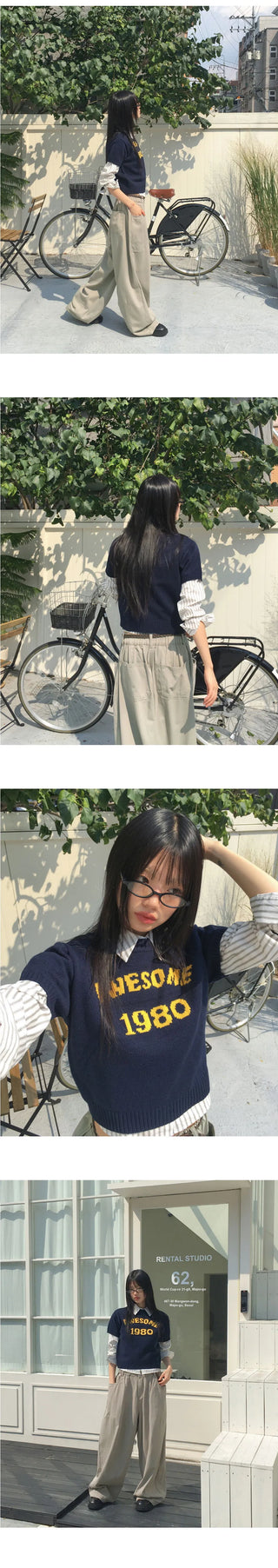 Simo Pigment Split Balloon Banding Cotton Long Wide Pants