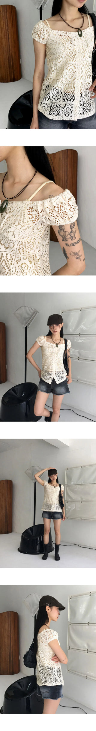 Half Low Faded Denim Short Pants