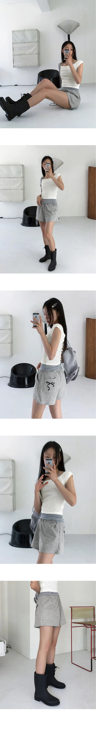 Degen embossed off-shoulder short sleeve Sleeveless T-shirt