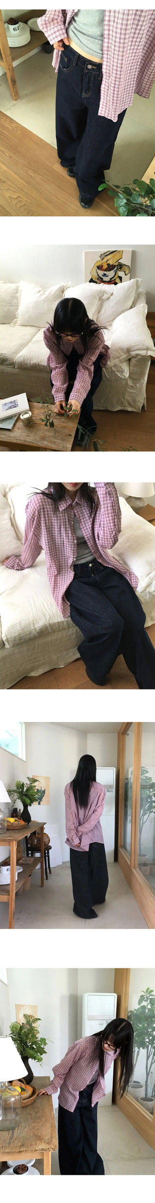 Myrtle Indigo Raw Denim Long Wide Pants