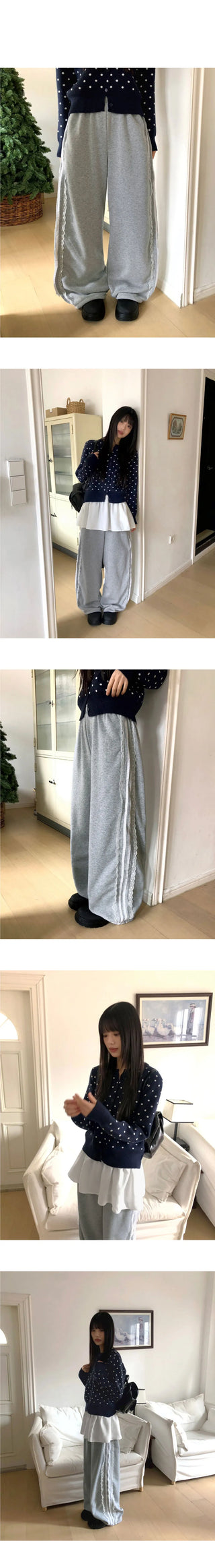 Tone Fleece-lined race track sweatpants