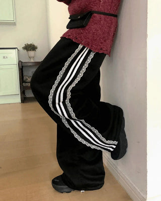 Tone Fleece-lined race track sweatpants