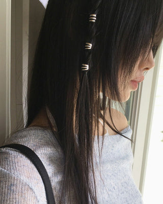 Punk Bohemian Metal Silver Point Hair Cuff