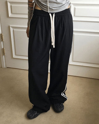 Adjustable stripe pants