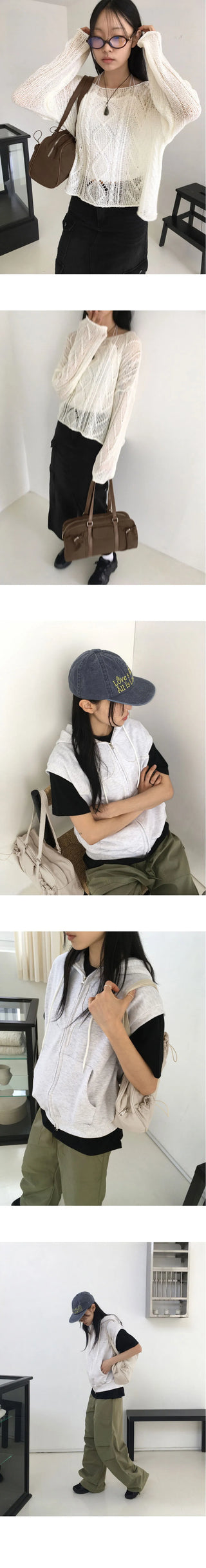 Betan Daily Nylon Pocket String Shoulder Bag