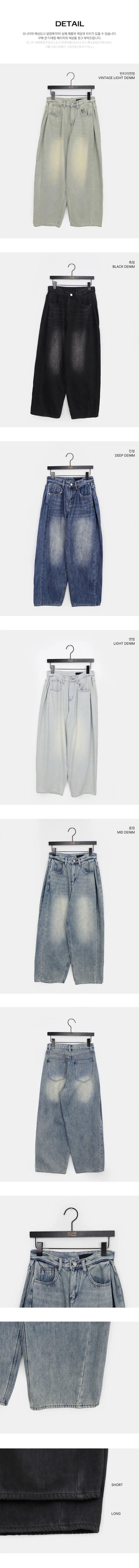 Eddies Fleece-lined Vintage Wide Denim Pants