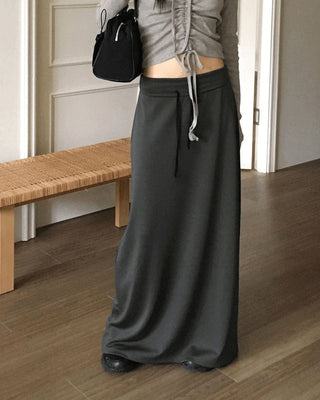 Mutin Jersey Maxi Banding Long Skirt