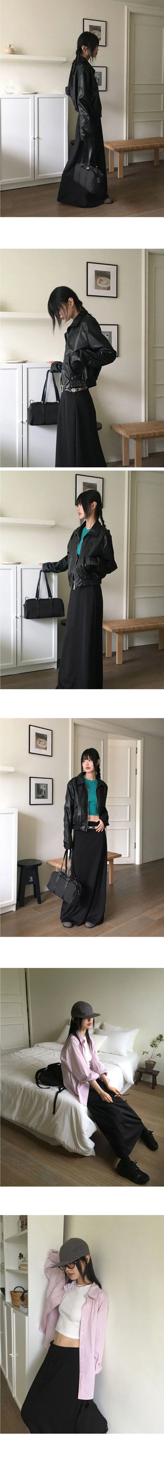 Mutin Jersey Maxi Banding Long Skirt