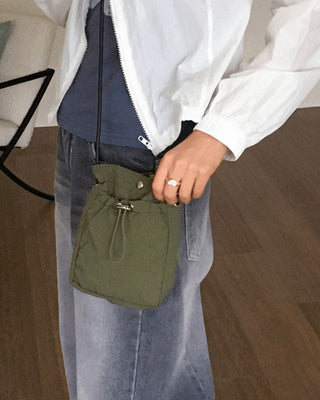 Lago nylon string mini shoulder crossbag