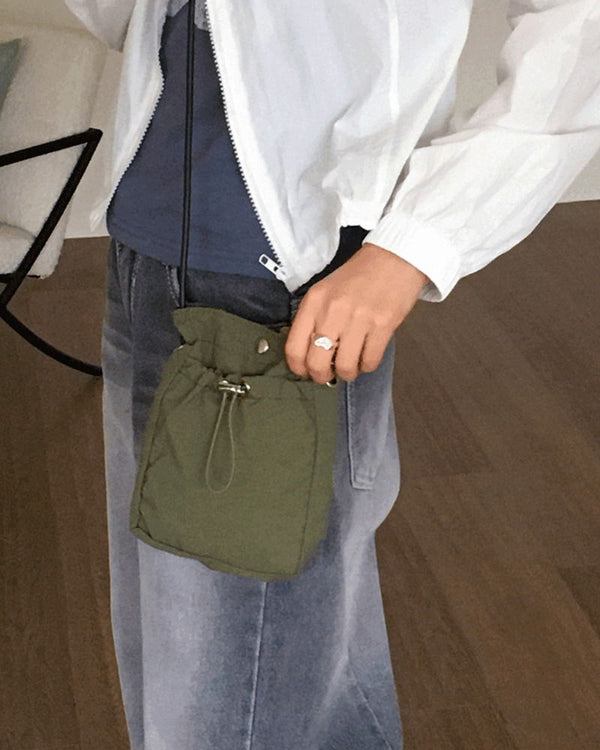 Lago nylon string mini shoulder crossbag