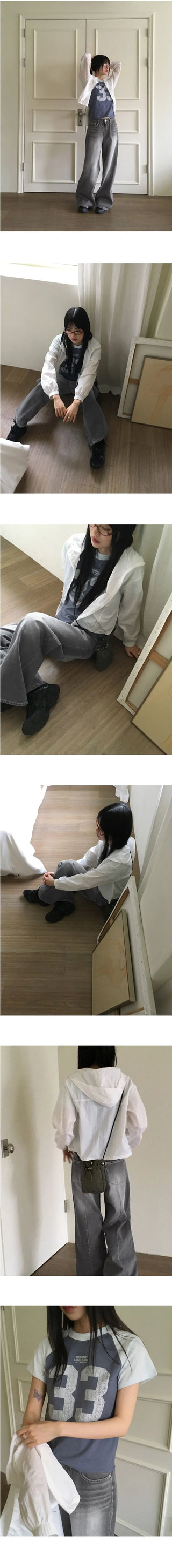 Alka Split cropped hood Jacket