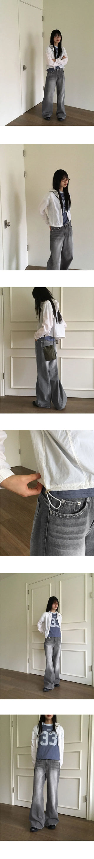 Alka Split cropped hood Jacket