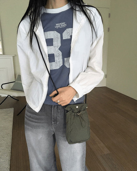 Alka Split cropped hood Jacket