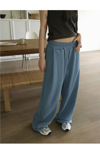 Shube Pintuck 2 Way Juri Long Wide Jogger Pants
