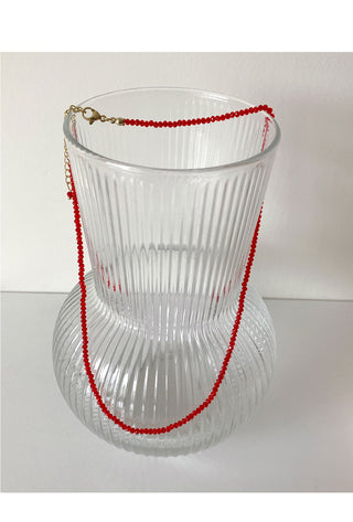 Dashu Vintage Red Gemstone Necklace