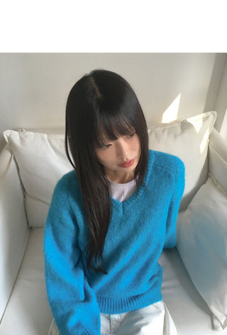 Rio Loose Overfit V-Neck Knitwear