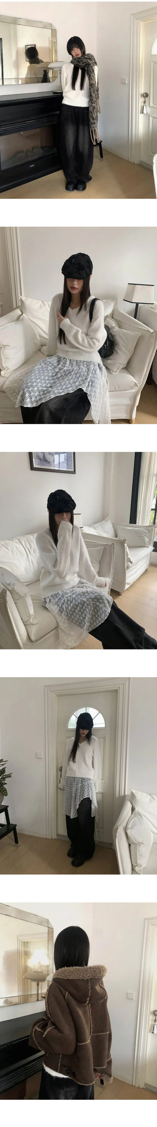 Rio Loose Overfit V-Neck Knitwear