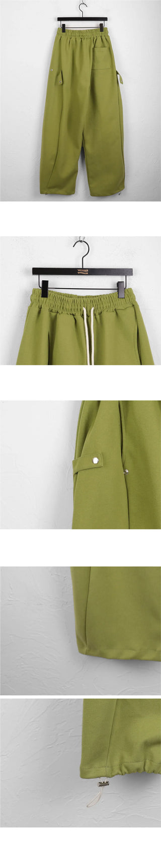 Jord Side Snap Balloon 2 Way Juri Long Wide Jogger Pants