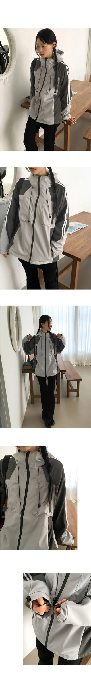 Gram track color combination Jacket gofcore windbreaker