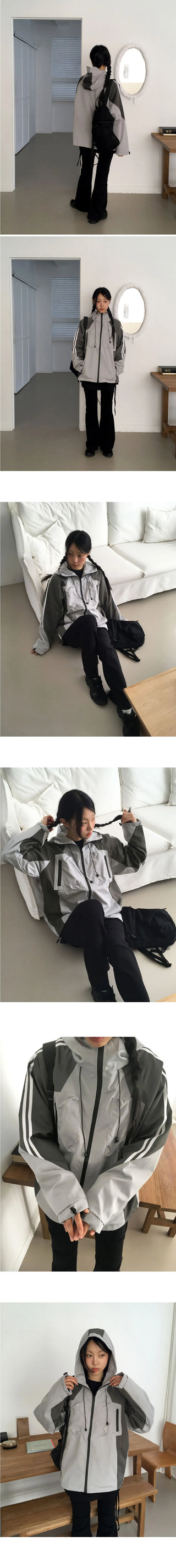 Gram track color combination Jacket gofcore windbreaker