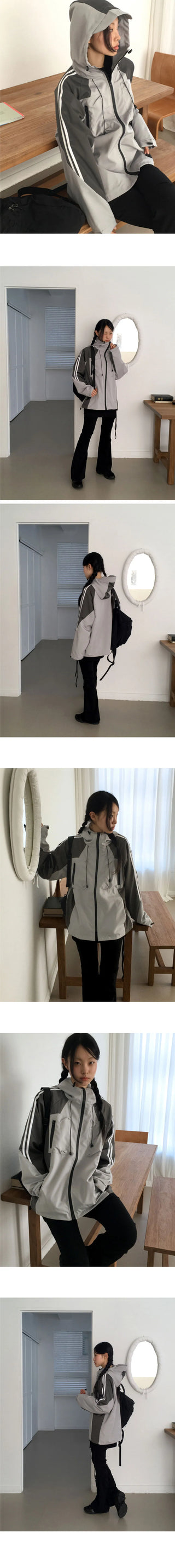 Gram track color combination Jacket gofcore windbreaker