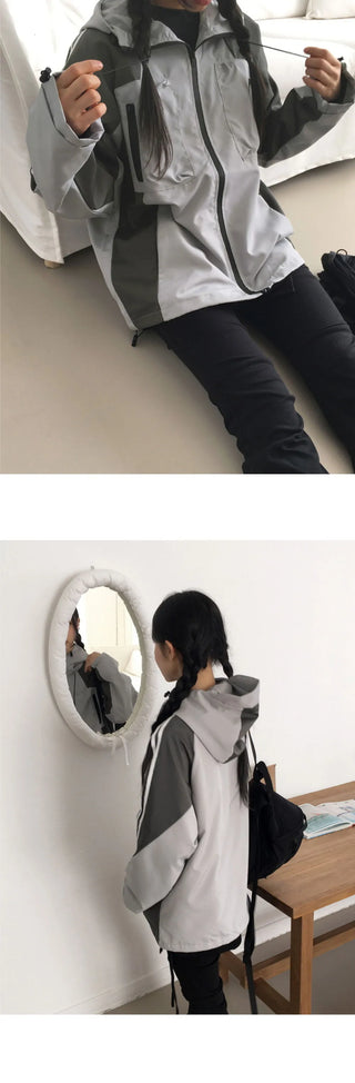 Gram track color combination Jacket gofcore windbreaker