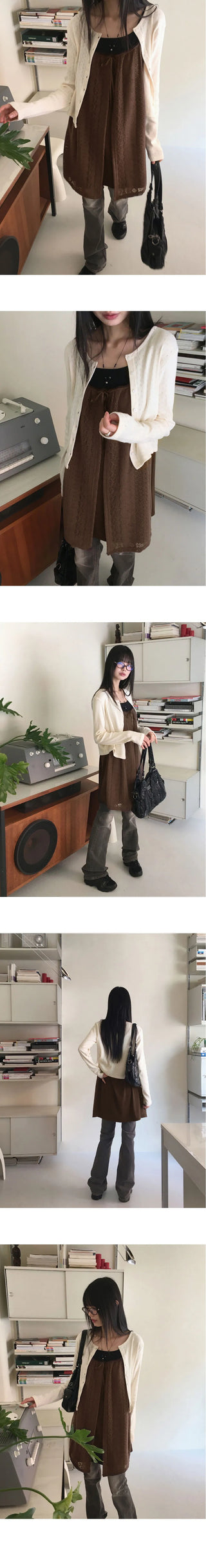 Noi Faded washed low rise long Flared denim pants