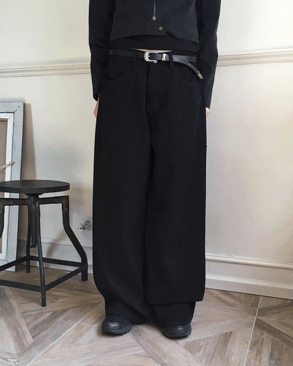 Kinon Bag Bijo Point Wide Cotton Pants