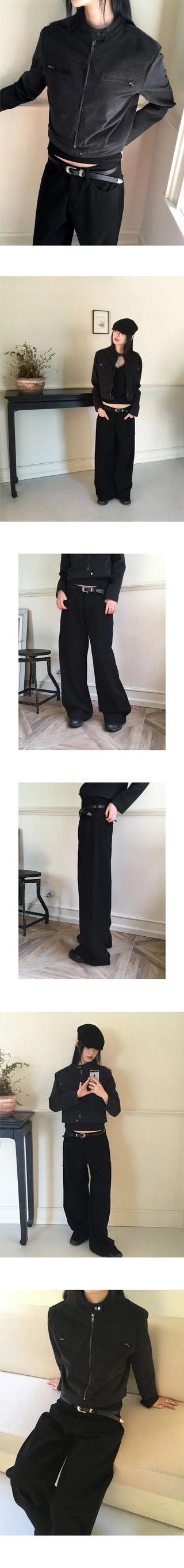 Kinon Bag Bijo Point Wide Cotton Pants