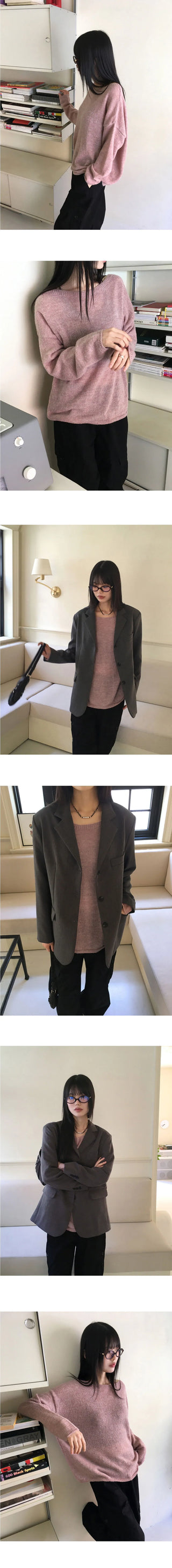 Hetch Spring Alpaca Wool Lip Neck Knitwear