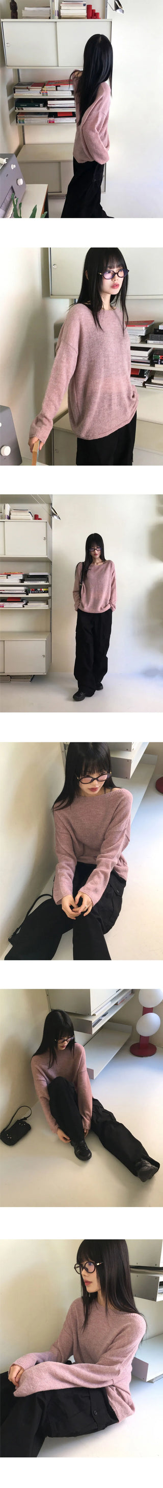 Hetch Spring Alpaca Wool Lip Neck Knitwear