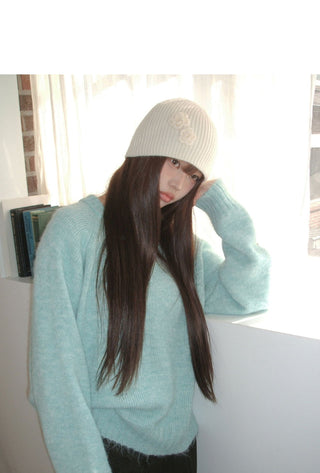 Shaha Henley Neck Button Overfit Knitwear