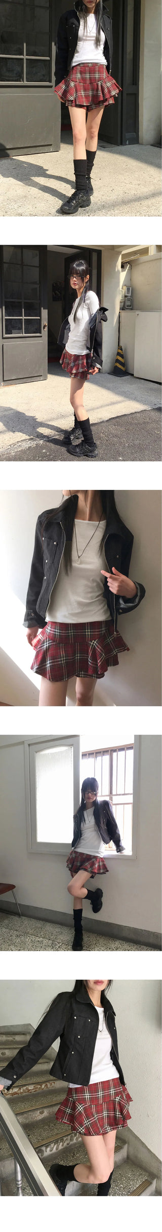 Toode Basic Plain Layered Cotton Round 3/4 Sleeve T-Shirt