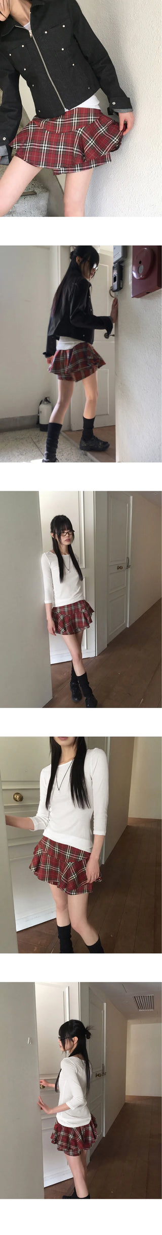 Toode Basic Plain Layered Cotton Round 3/4 Sleeve T-Shirt